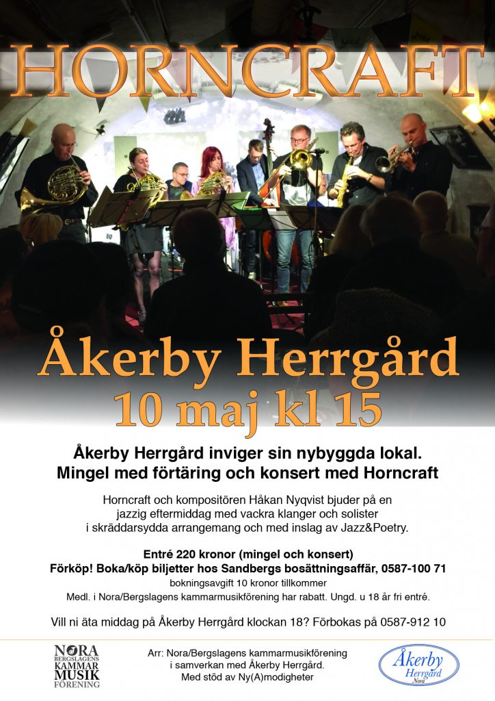 KONSERT med HORNCRAFT 10 maj 2018 kl 15