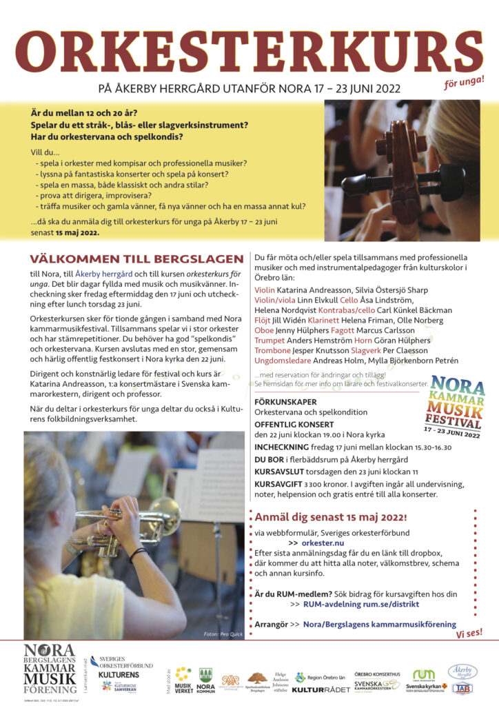 Info om Orkesterkurs-för-unga-2022_anmälan senast 15 maj