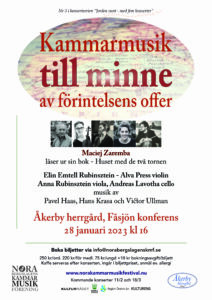 Konsertaffisch_Kammarmusik till minne av förintelsens offer_20230128